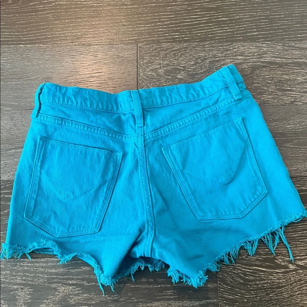 Hudson Jeans Teal Denim Shorts